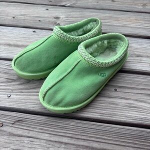 Women’s UGG Tasman green slippers
